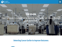 Tablet Screenshot of exactsciences.com