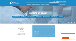Desktop Screenshot of investor.exactsciences.com
